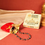 Divine Rudraksha & Karungali Malai in Silver Cap by Divine Hindu | Govt. Lab Certified