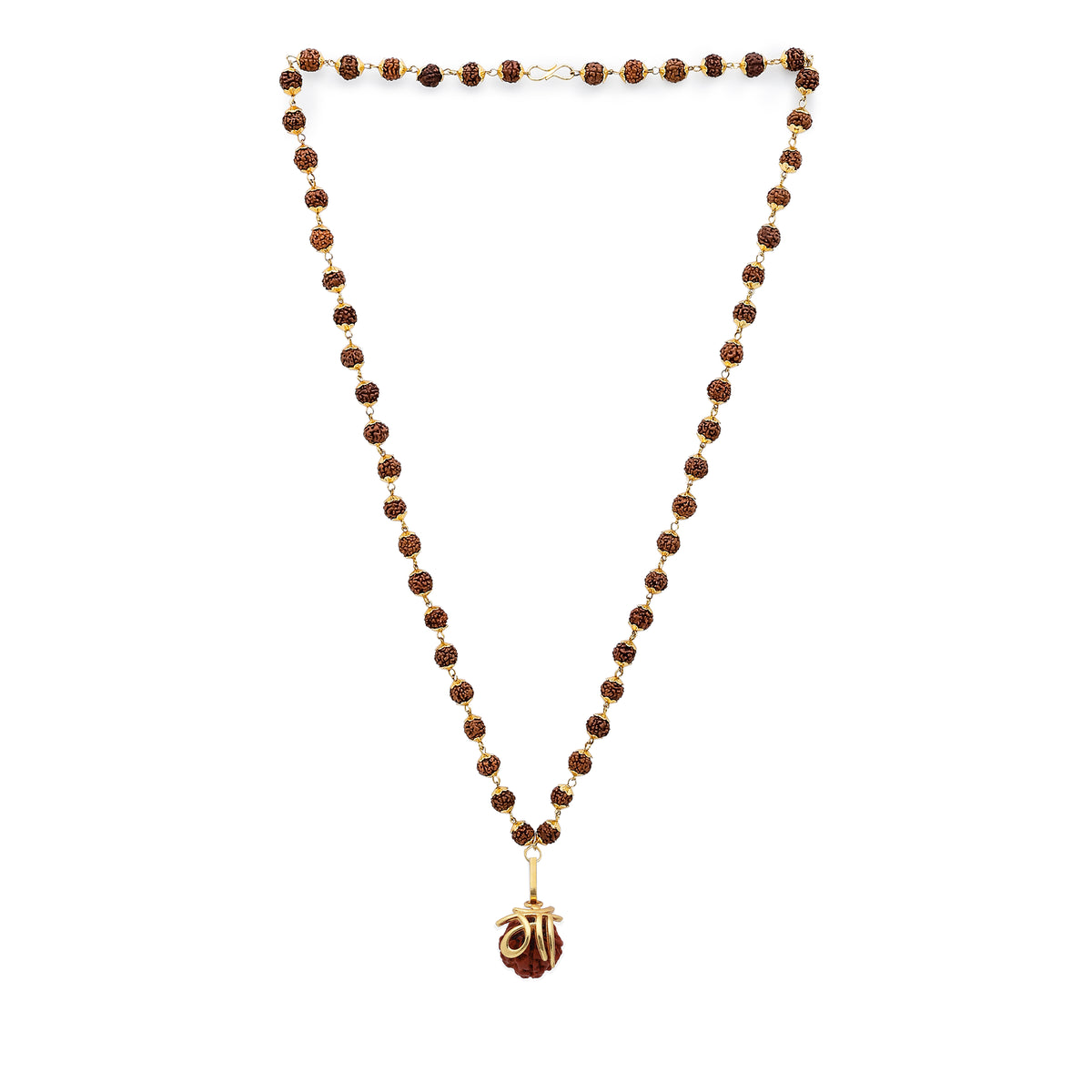 Divine Rudraksha Pendant Necklace with Maa