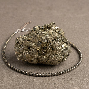 Money Magnet Duo: Raw Pyrite Prosperity Stone & Wealth Attraction Anklet