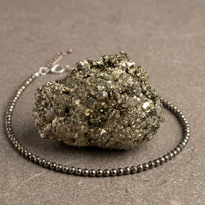 Money Magnet Duo: Raw Pyrite Prosperity Stone & Wealth Attraction Anklet