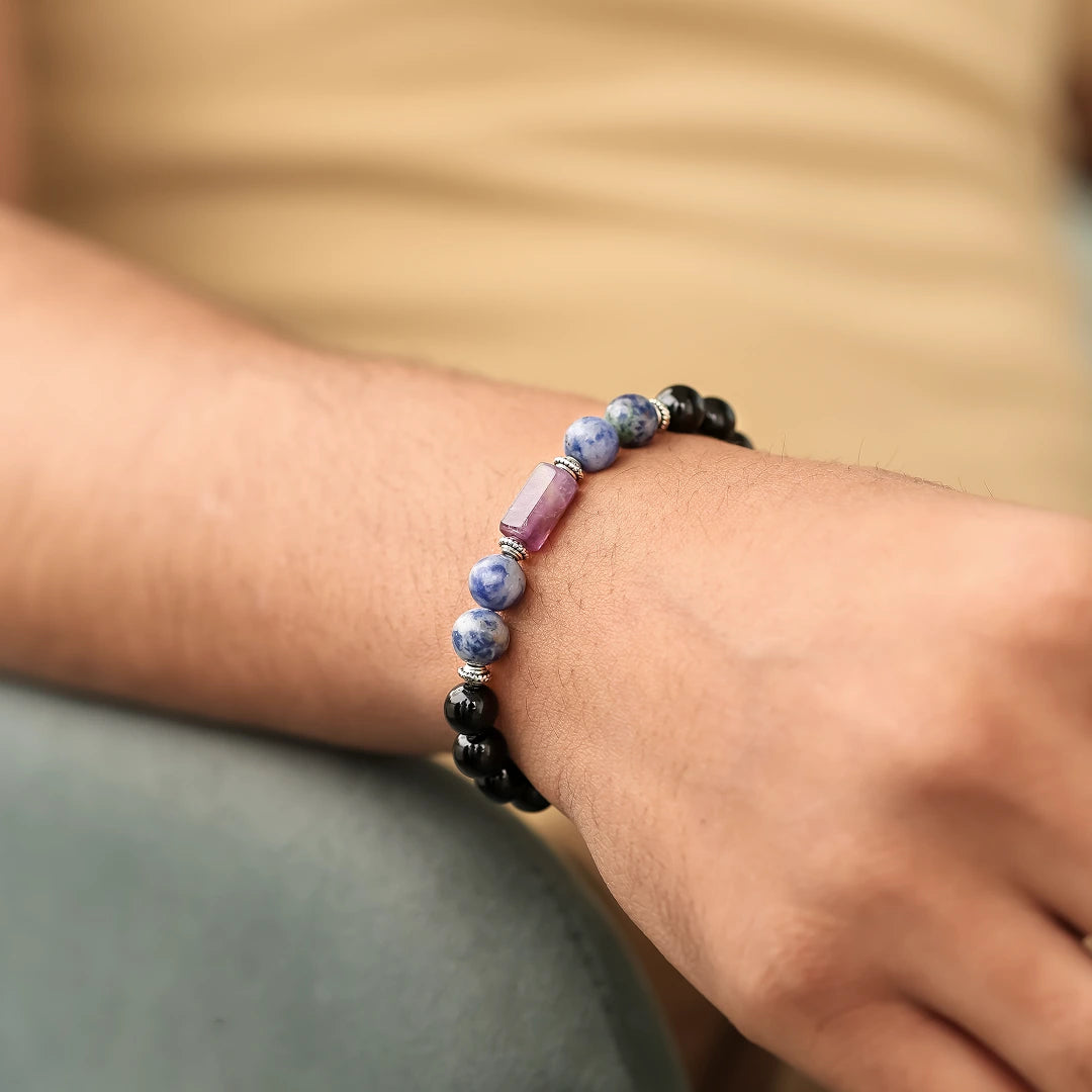 Black Tourmaline Bracelet (Kumbh Rashi) Aquarius