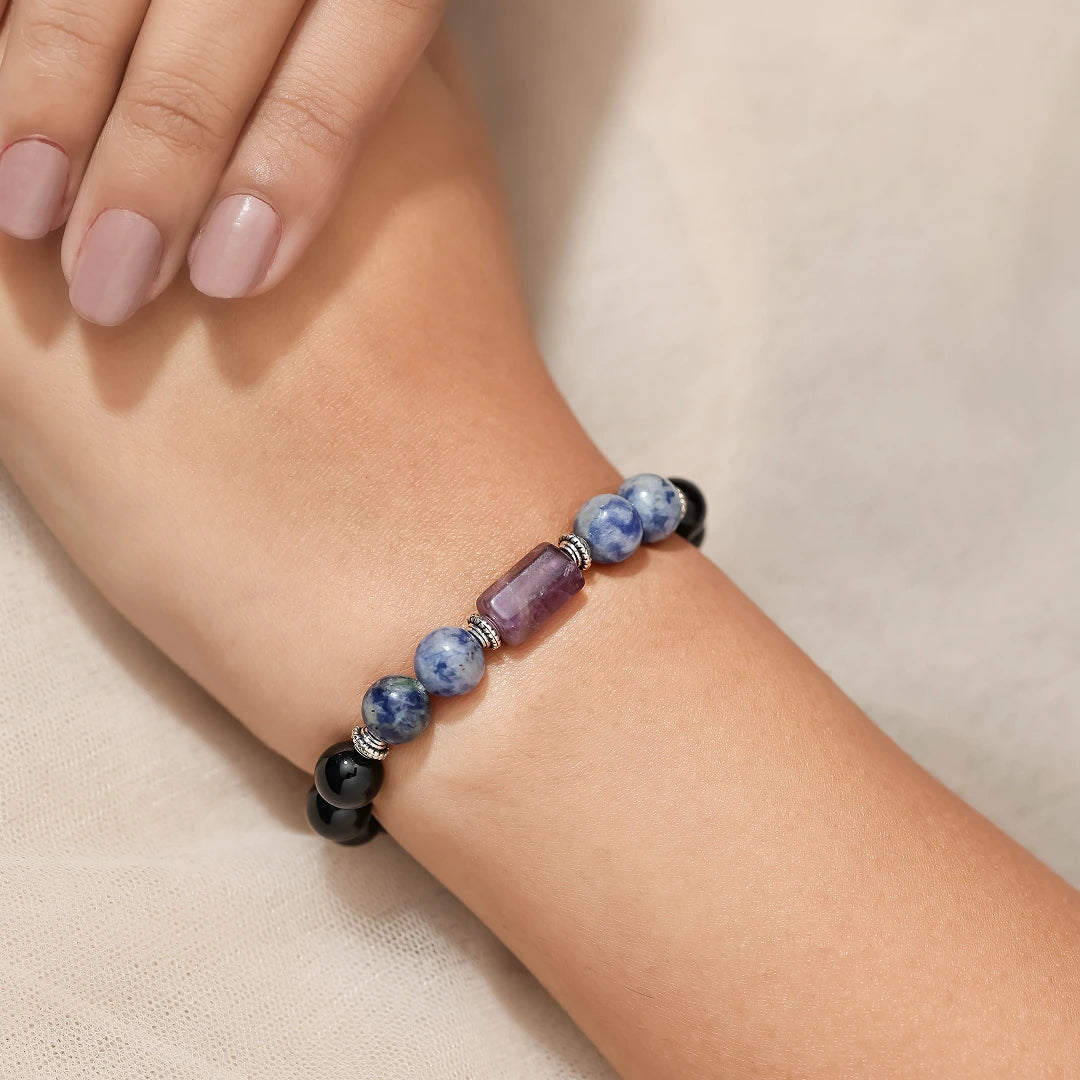 Black Tourmaline Bracelet (Kumbh Rashi) Aquarius