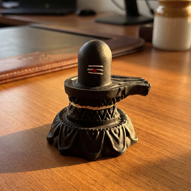 Premium Resin Shivling Idol – Ideal for Car & Office Desks