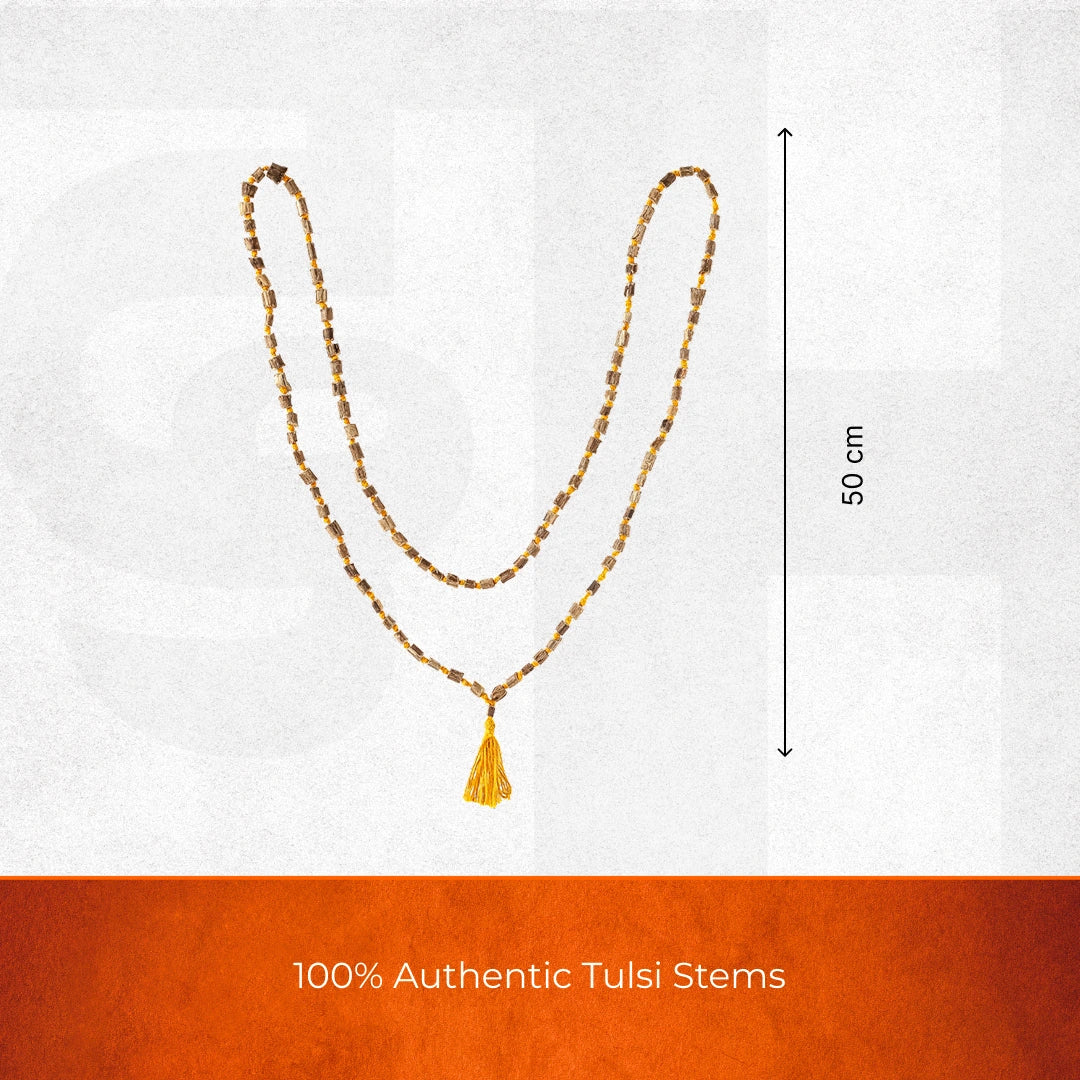 Original Rough Tulsi Mala for Jaap | 108 Beads