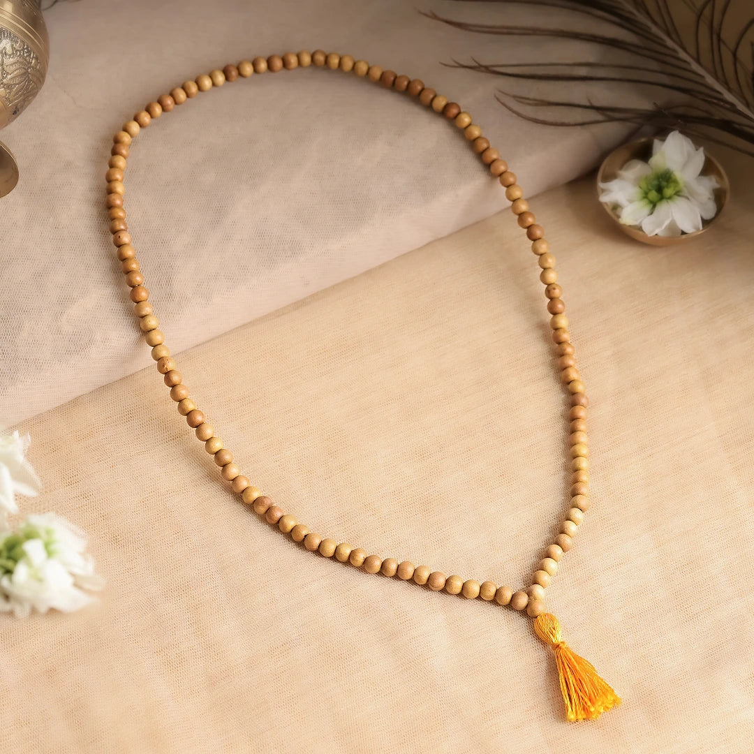 Govt Certified Chandan Sandalwood Jaap Mala 108 beads