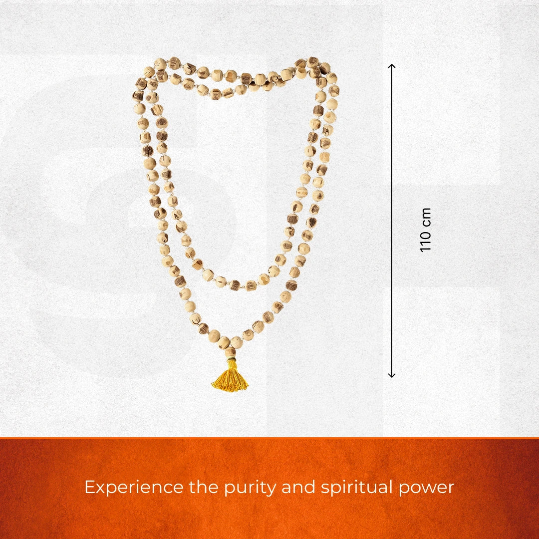 Original Tulsi Japa Mala (108+1 Beads) | 100% Original Tulsi Mala