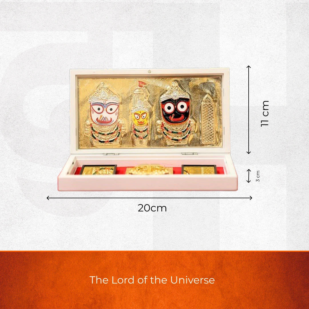 Divine Jagannath Pocket Temple - Gold Plated