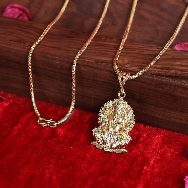 Gold plated Lord Ganesh Pendant