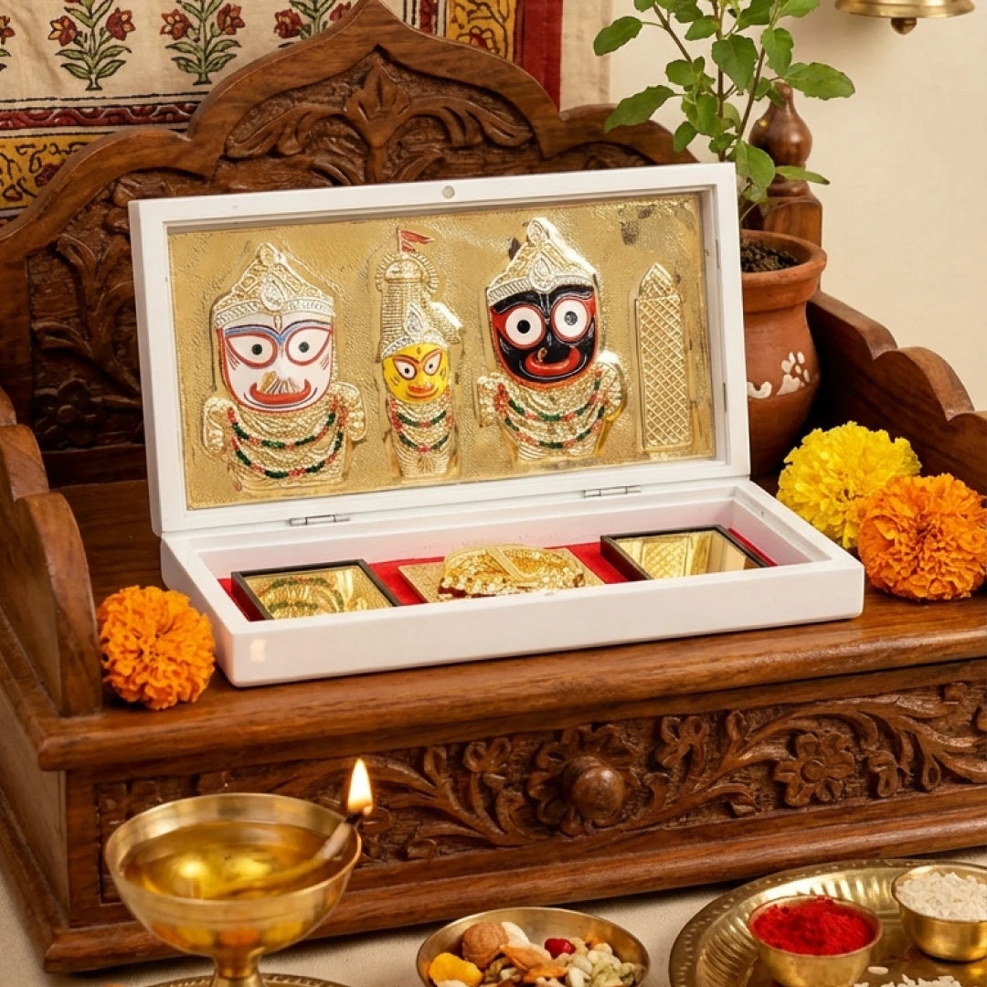 Divine Jagannath Pocket Temple - Gold Plated