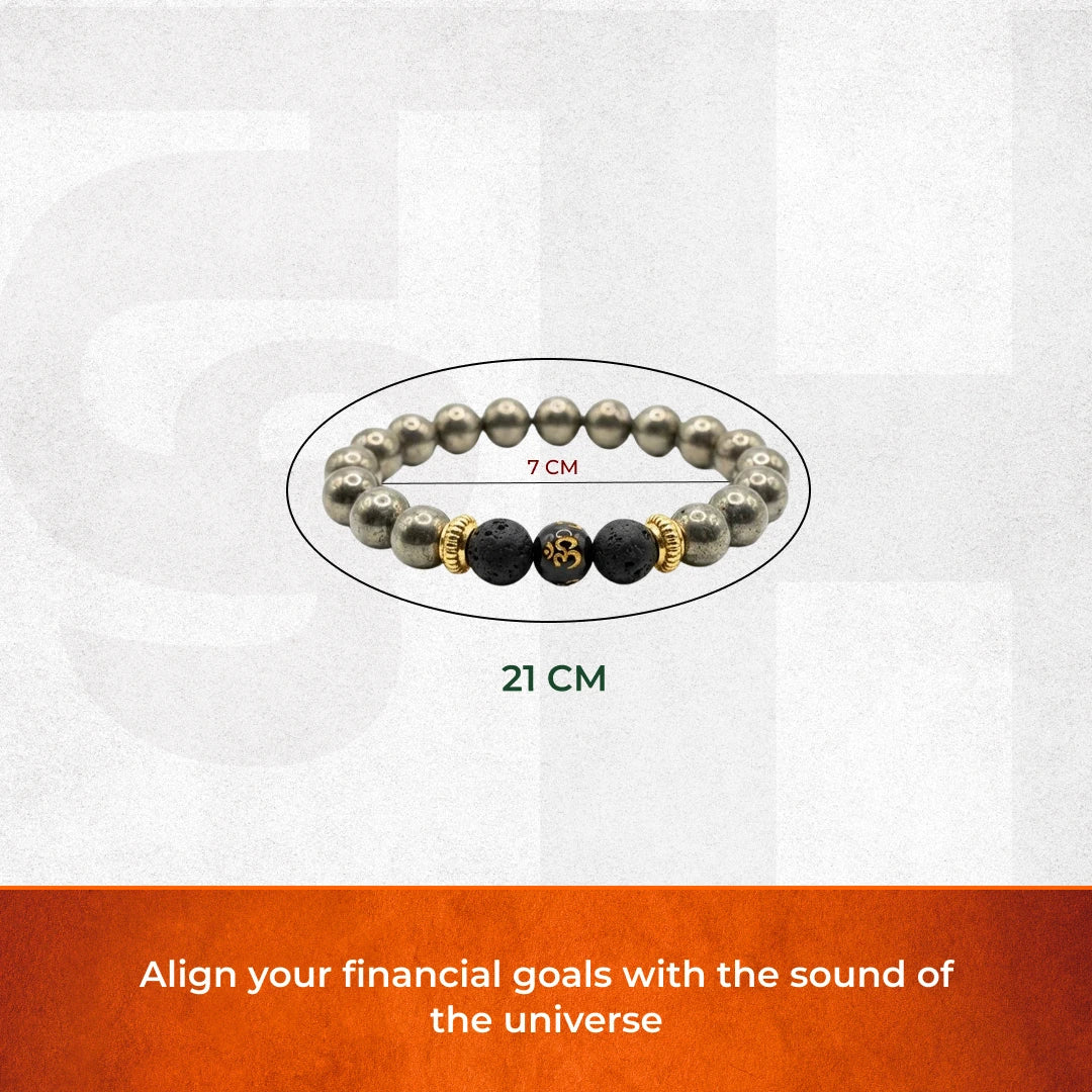 Wealth OM Pyrite Bracelet