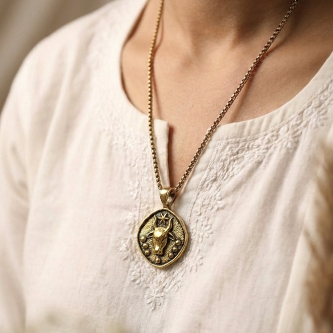 Taurus (Vrushaba) Rashi Pendant