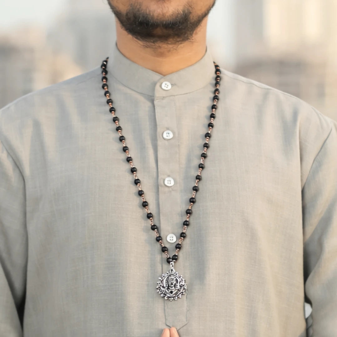 Karungali Malai (Copper wire) with Lord Murugan Face Pendant