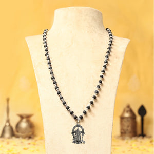 Silver Capped Lord Murugan Pendant