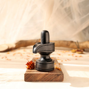 Divine Hindu Shivling Karungali Idol – Ebony Wood