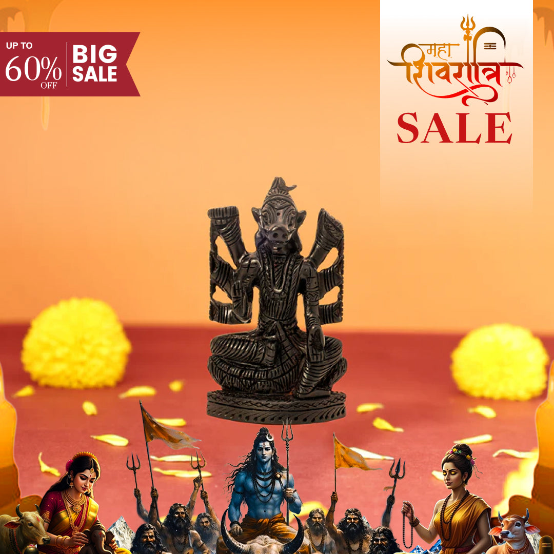 Divine Hindu Lord Varahi Karungali Idol – Ebony Wood