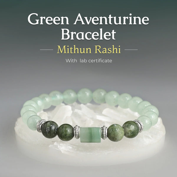 Rashi bracelet duo – two natural zodiac stone bracelets