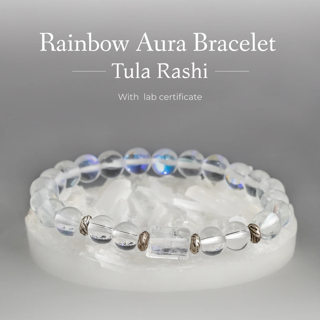 Rainbow Aura Stone Bracelet (Tula Rashi) Libra