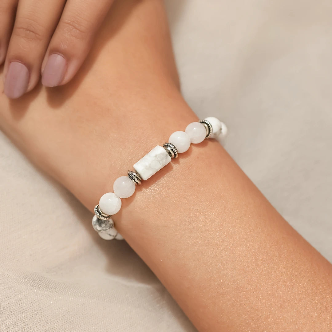 Howlite Bracelet (Karka Rashi) Cancer