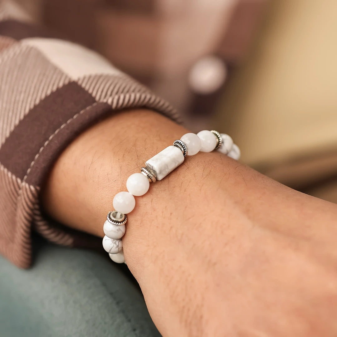 Howlite Bracelet (Karka Rashi) Cancer