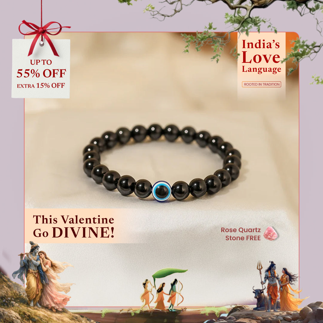 Black Obsidian Evil Eye Bracelet