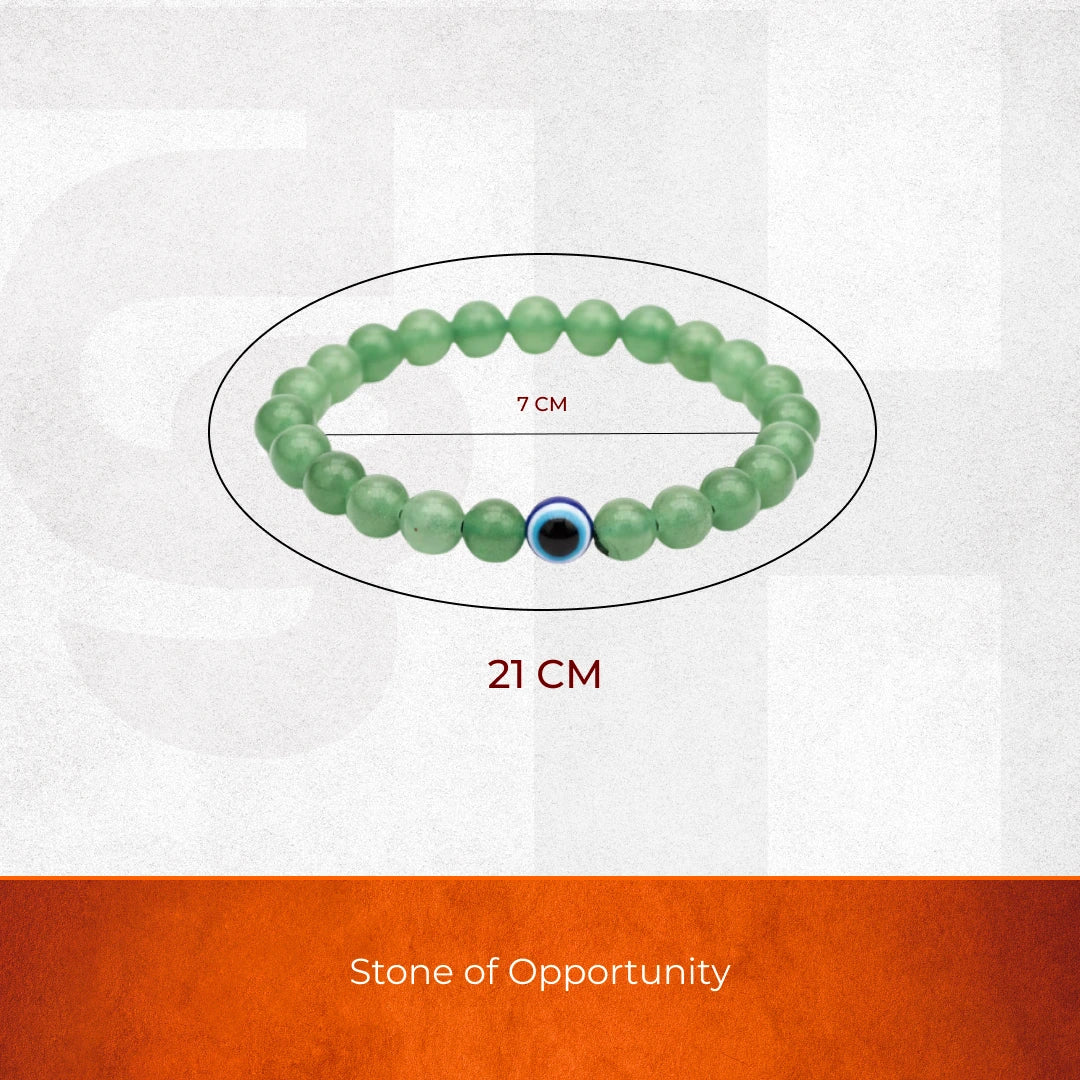 Green Aventurine Evil Eye Bracelet