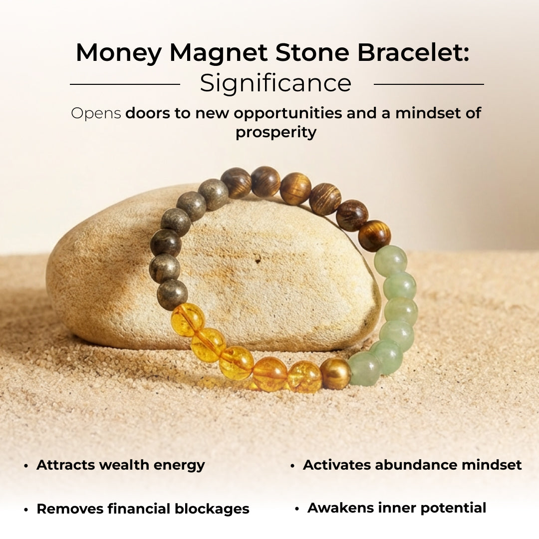 Money Magnet Stone Bracelet