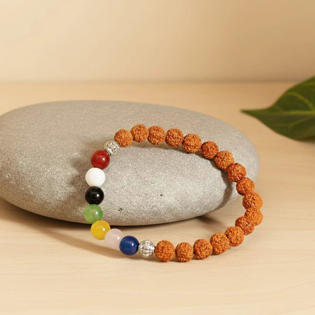 7 Chakra Rudraksha Bracelet