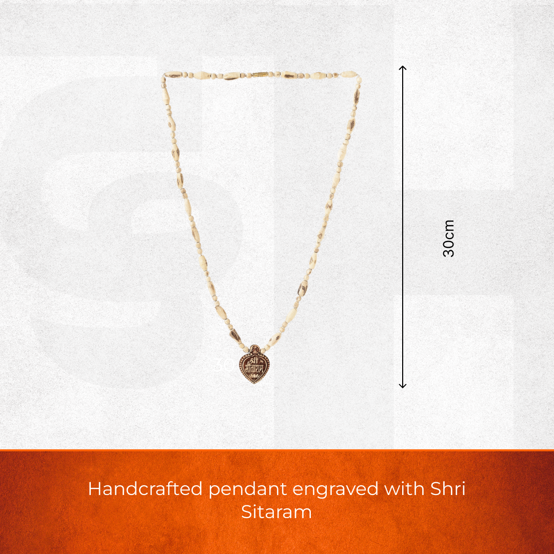 Shri Sita Ram Tulsi Mala Pendant | Blessings of Shri Sita Ram Ji