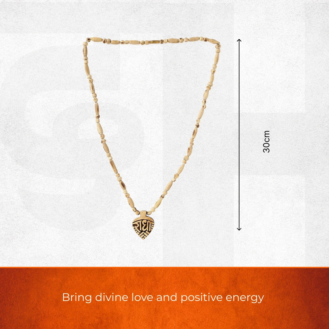 Radha Ji Tulsi Mala Pendant | Blessings of Radha Rani