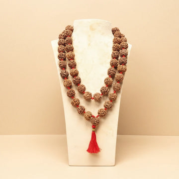 5 Mukhi Nepali Rudraksha Mala – 54+1 Beads
