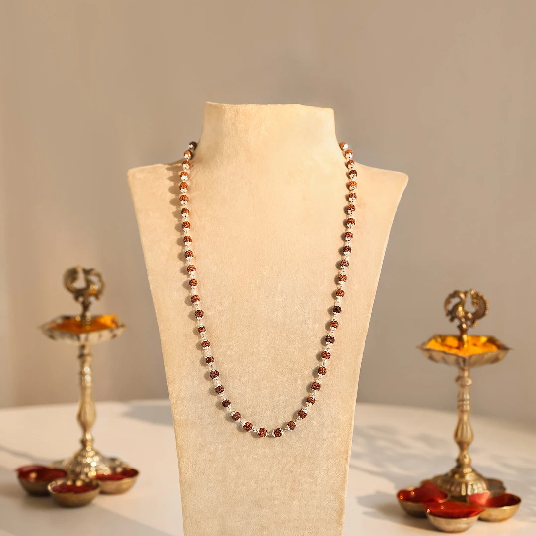 Divine Rudraksha Necklace - 54 Bead