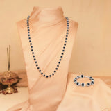 Original Karungali Malai with Silver cap 54-Beads & Karungali Malai Bracelet Combo with Govt. Certification