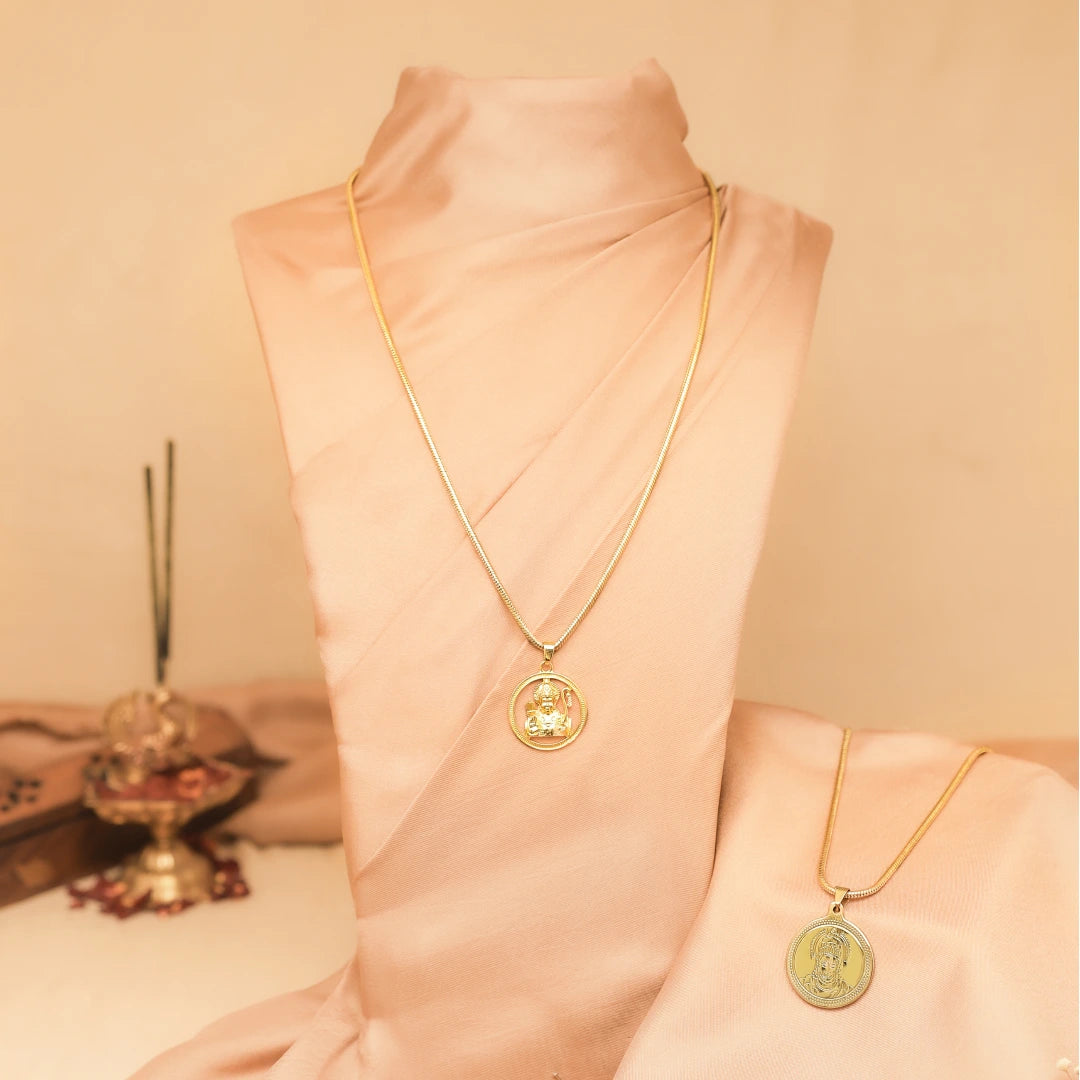 Divine Ram Ji and Hanuman Ji Pendant Combo