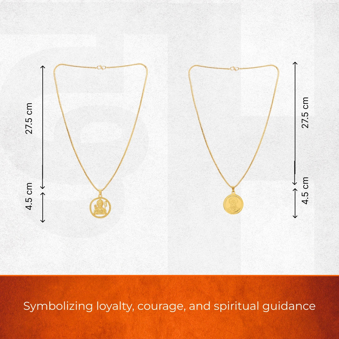 Divine Ram Ji and Hanuman Ji Pendant Combo