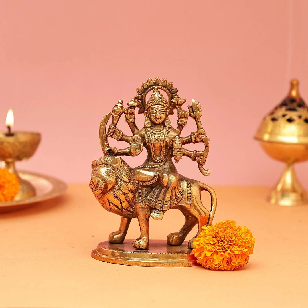 Goddess Maa Durga Brass Idol
