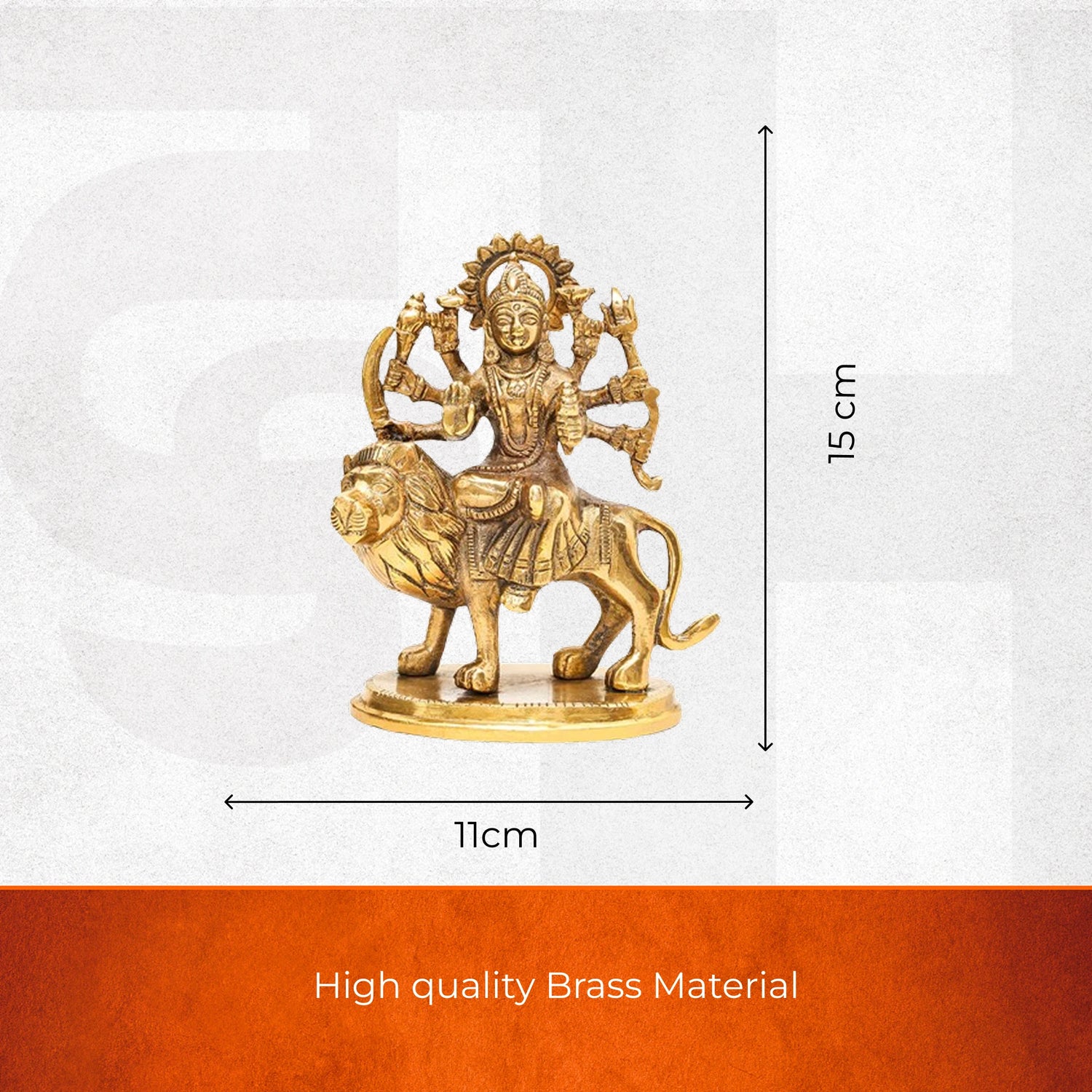 Goddess Maa Durga Brass Idol