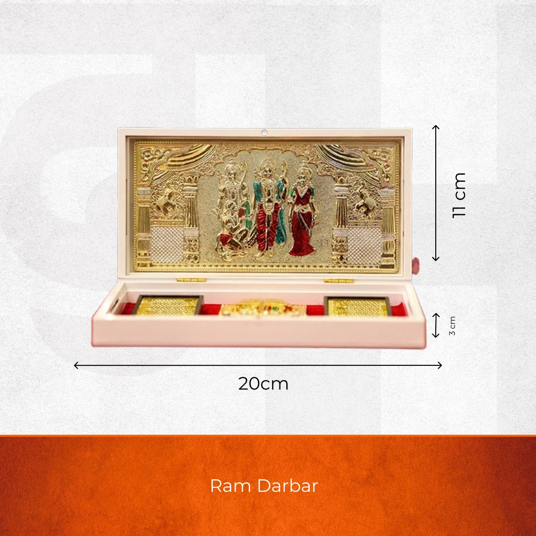 Divine Ram Darbar Pocket Temple - Gold Plated
