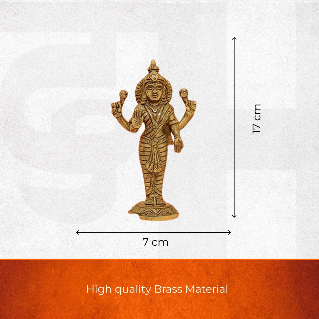 Goddess Lakshmi Brass Idol
