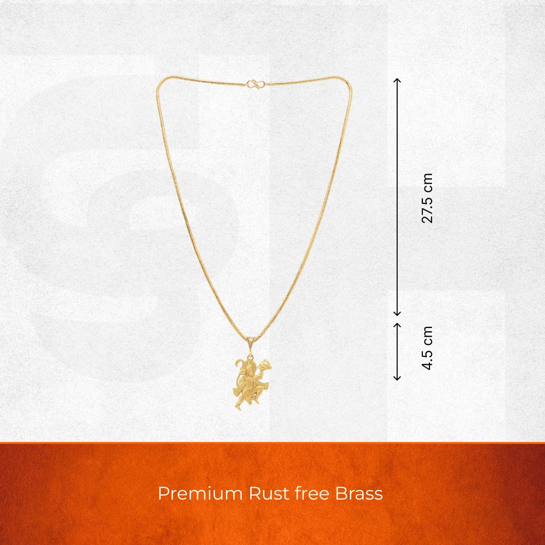 Gold plated Lord Hanuman Ji Pendant