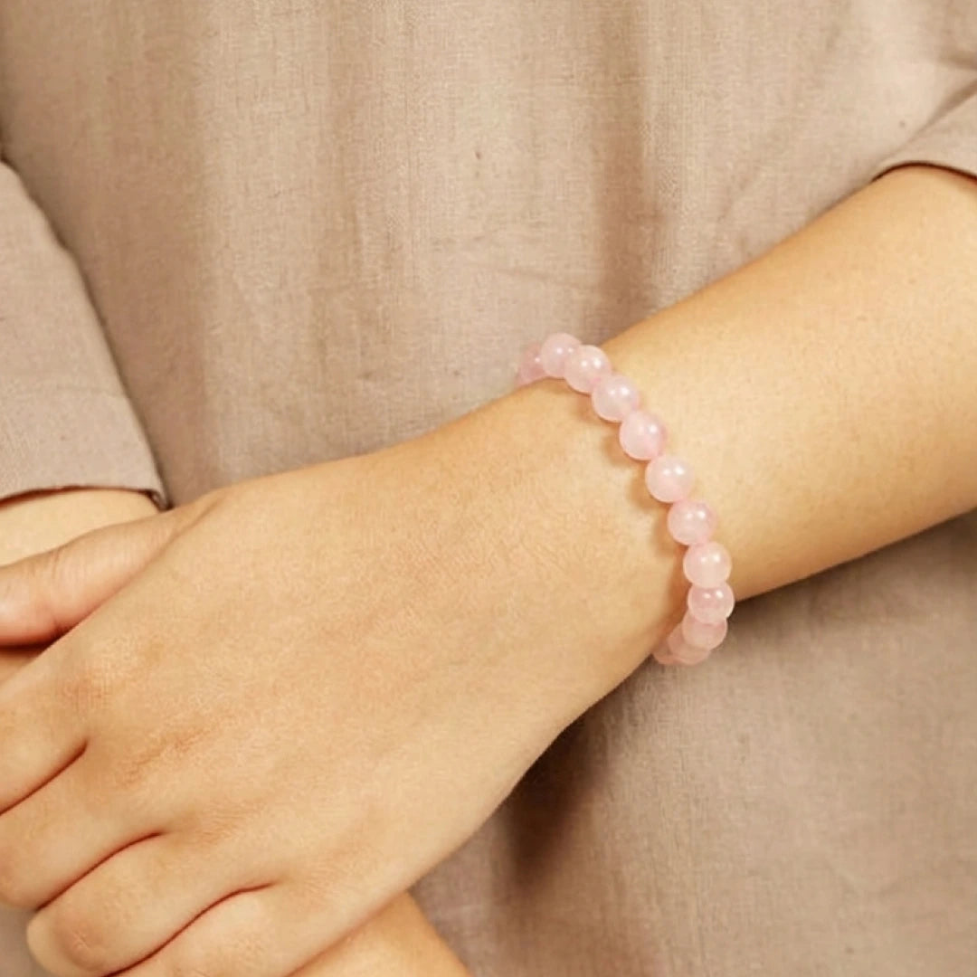 Rose Quartz Stone Bracelet