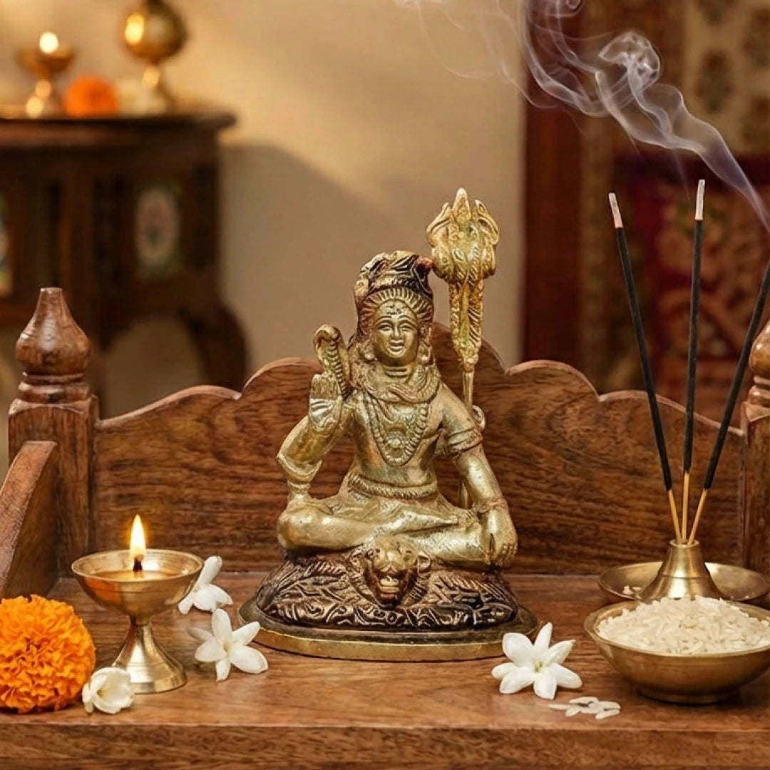 Lord Shiva Brass Idol