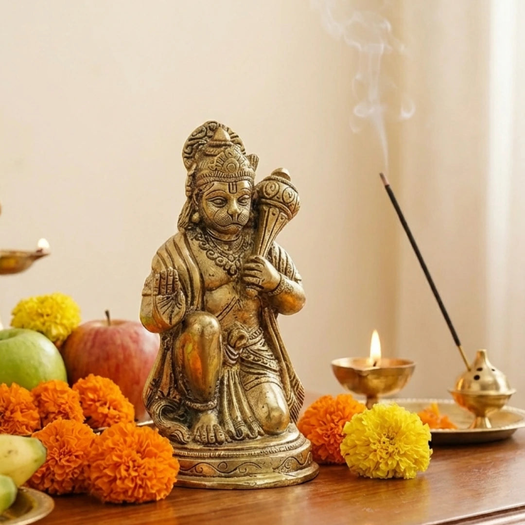 Lord Hanuman Brass Idol