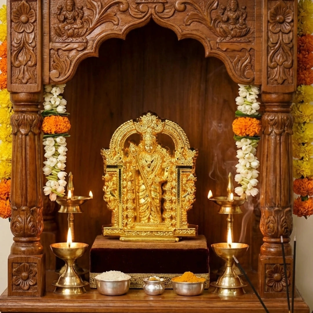 Lord Murugan Statue for Home Decor & Pooja Altar