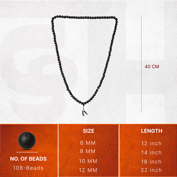 3 in 1 Karungali Stretchable Mala 108 Beads