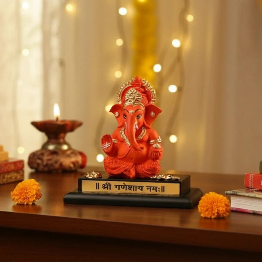 Handcrafted Ganpati Bappa with Base