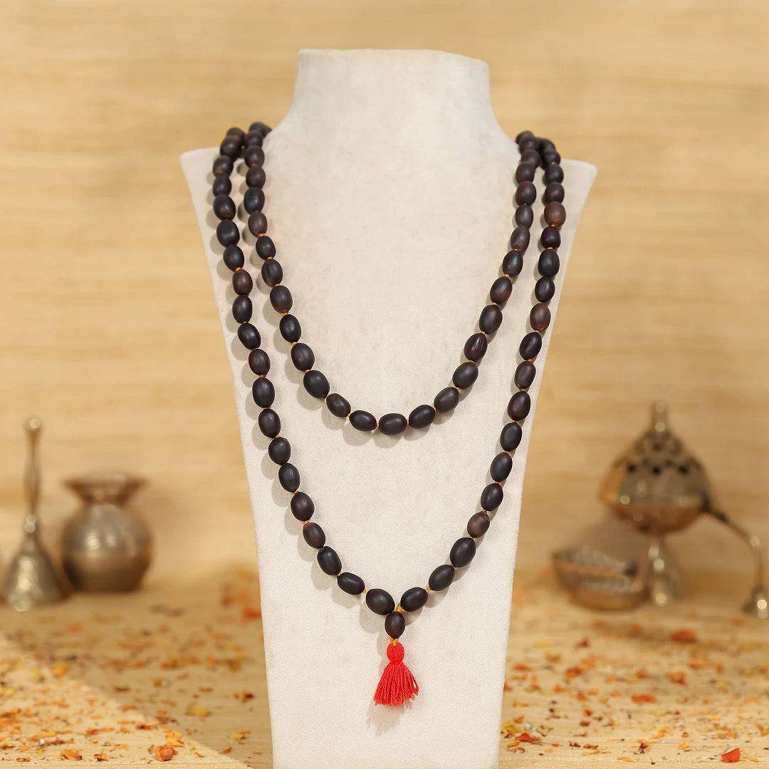 Divine Hindu Lotus Seed Jaap Mala 108 Beads (Kamal Gatta)