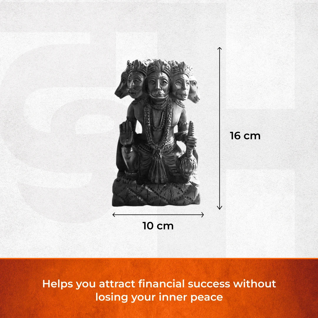 Karungali Panchamukhi Hanuman Idol