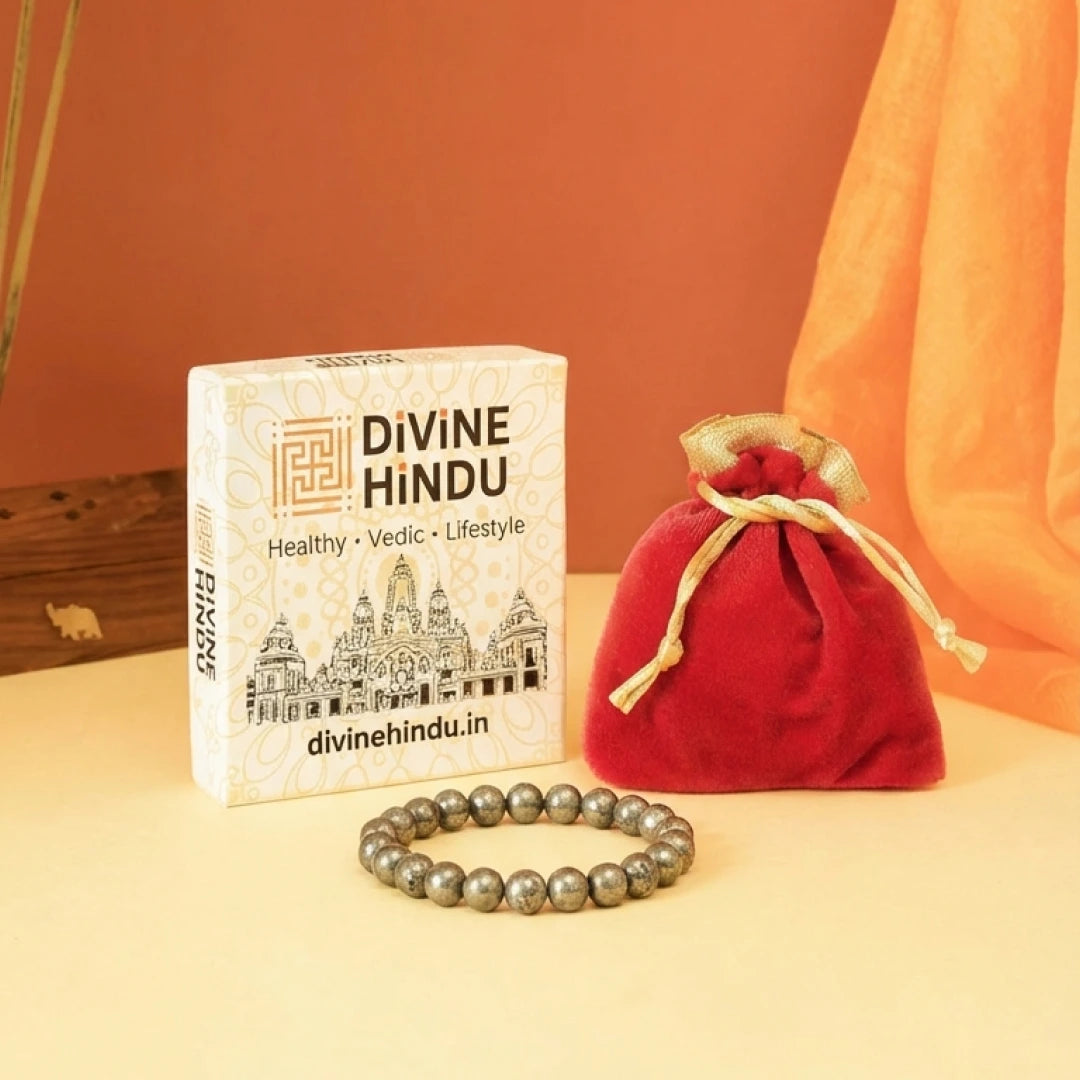 Raw Pyrite Bracelet | For Wealth, Confidence & Protection