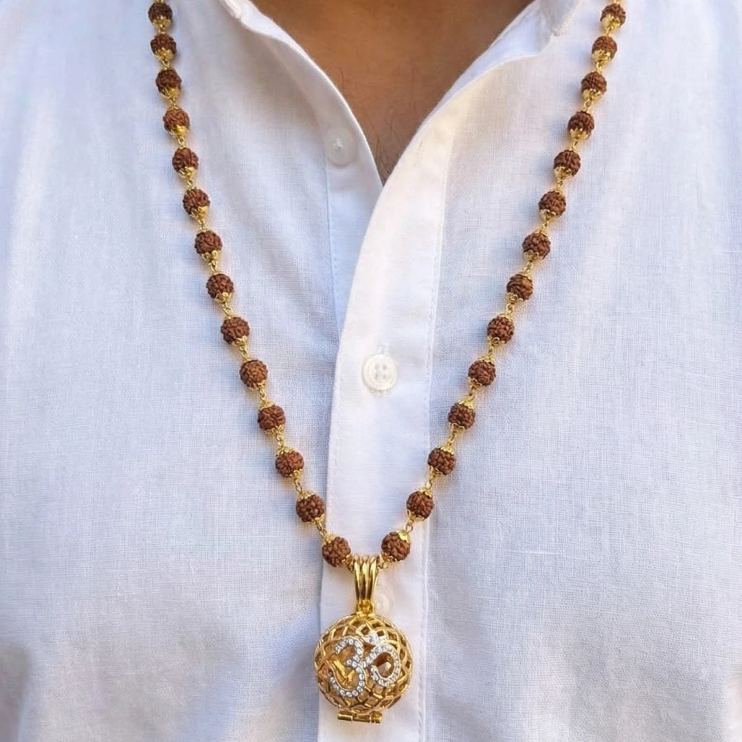 Rudraksha Mala with 9 Mukhi Rudraksha