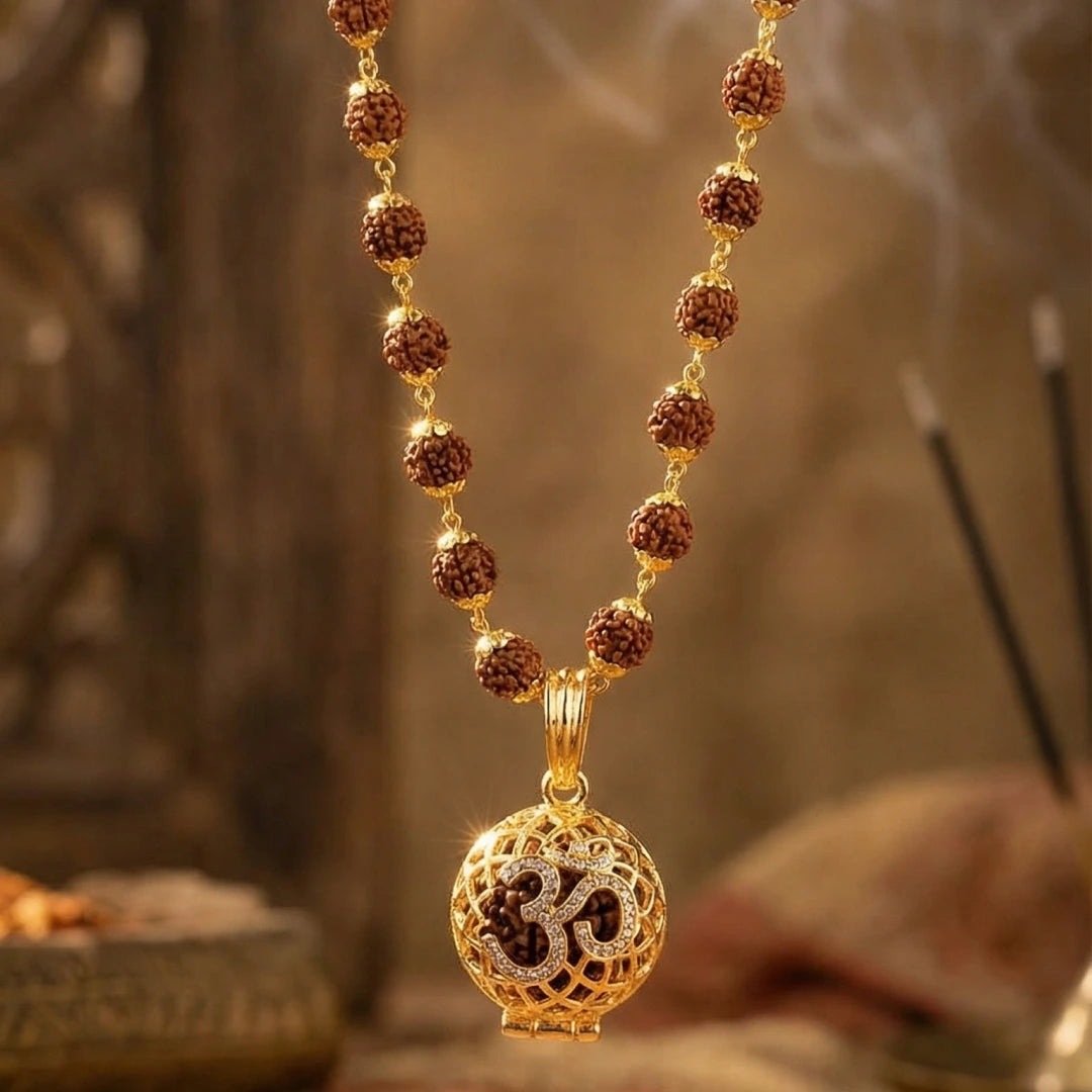 Rudraksha Mala with 9 Mukhi Rudraksha